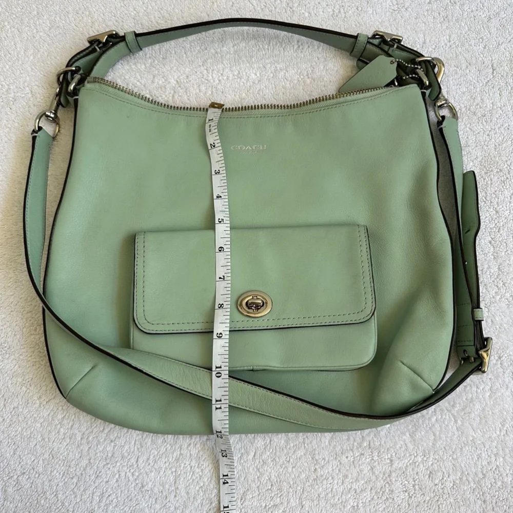 Coach Handbag Legacy Leather Courtenay Mint Green Hobo Shoulder Bag